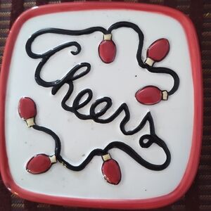 Fitz and Floyd cheers coasters set of four NWT